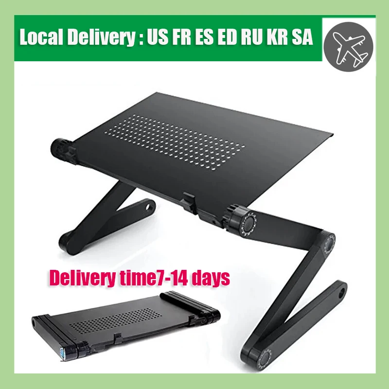 Laptop Stand Folding Portable Notebook Computer Table Lapdesk for Sofa TV Bed PC Desk Stand Multifunctional Adjustable