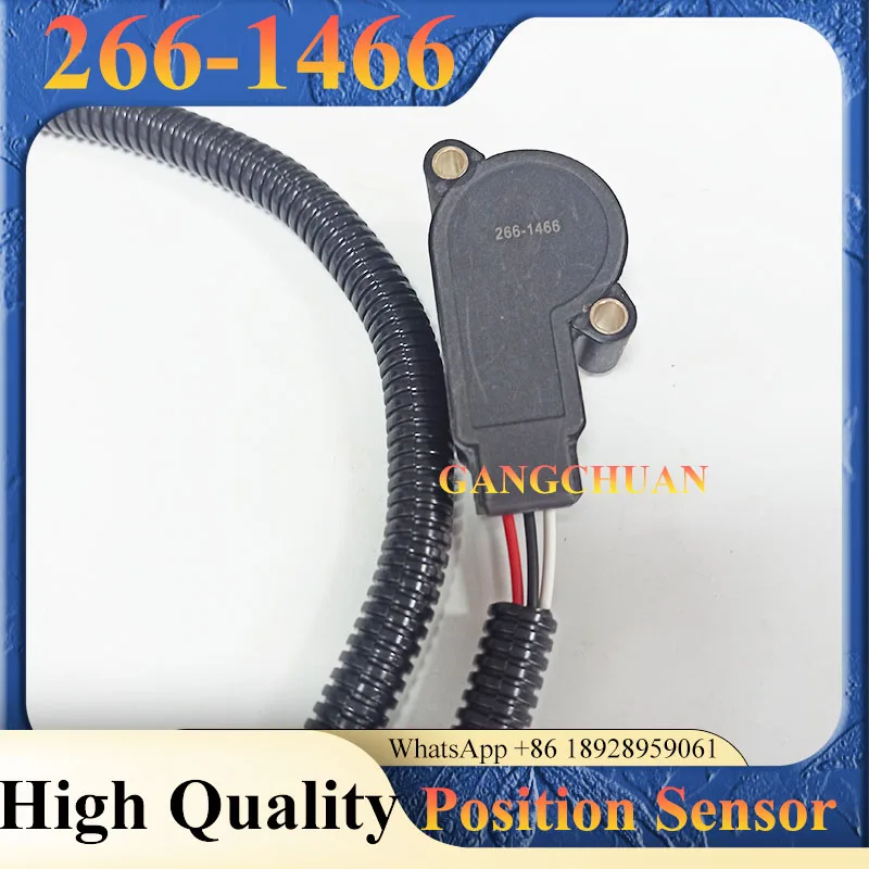 Alta calidad 266-1466 2661466   Sensor de posición del acelerador con enchufe triangular para piezas de excavadora C7 C10 C12 C13