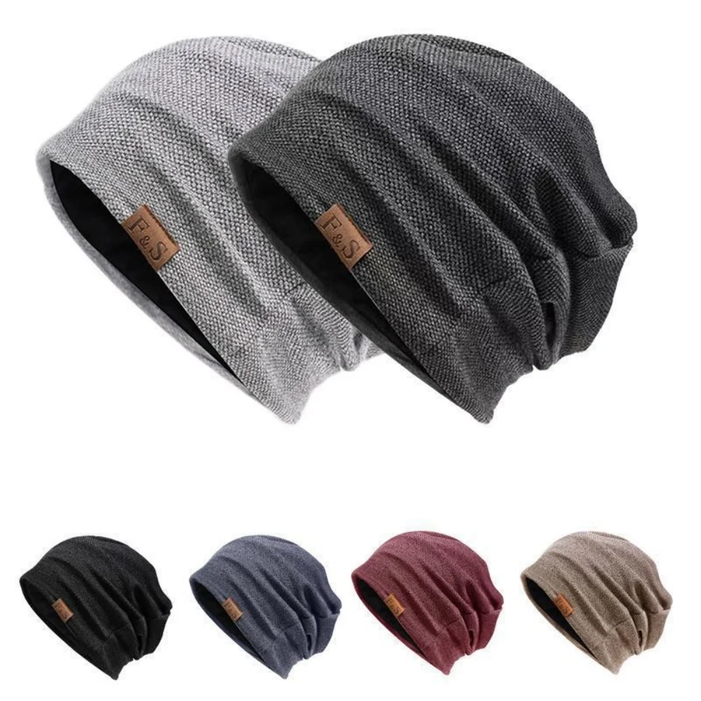 

Модные унисекс-шапки-бини для мужчин и женщин: теплые вязаные шапки-бини, повседневные шапки-бини с напуском, уличные шапки-балаклавы