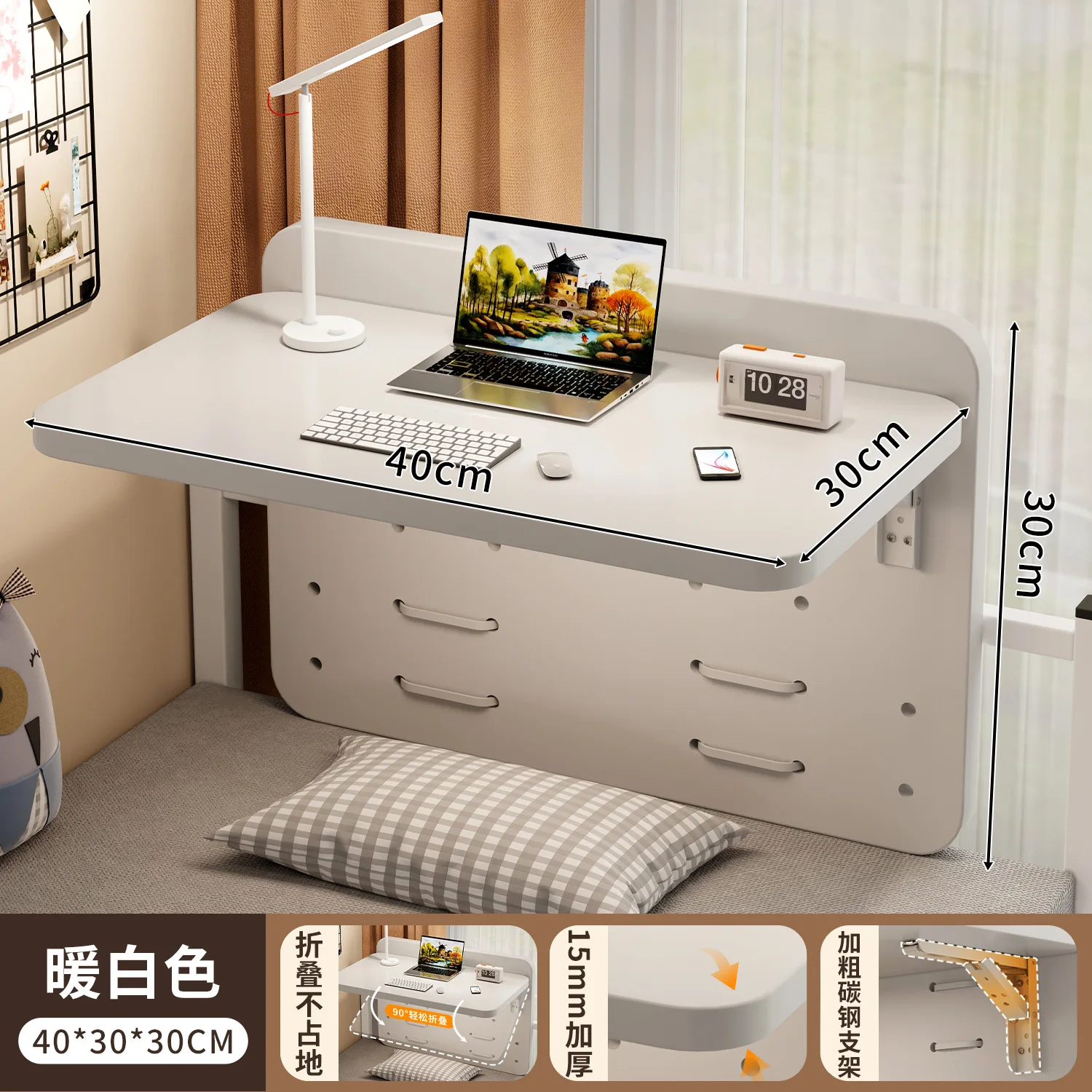 

Minimalist Apartment Wall Household Cafe Foldable Compact Home Dining Small Saving Kitchen Desk Folding Mounted Table Space