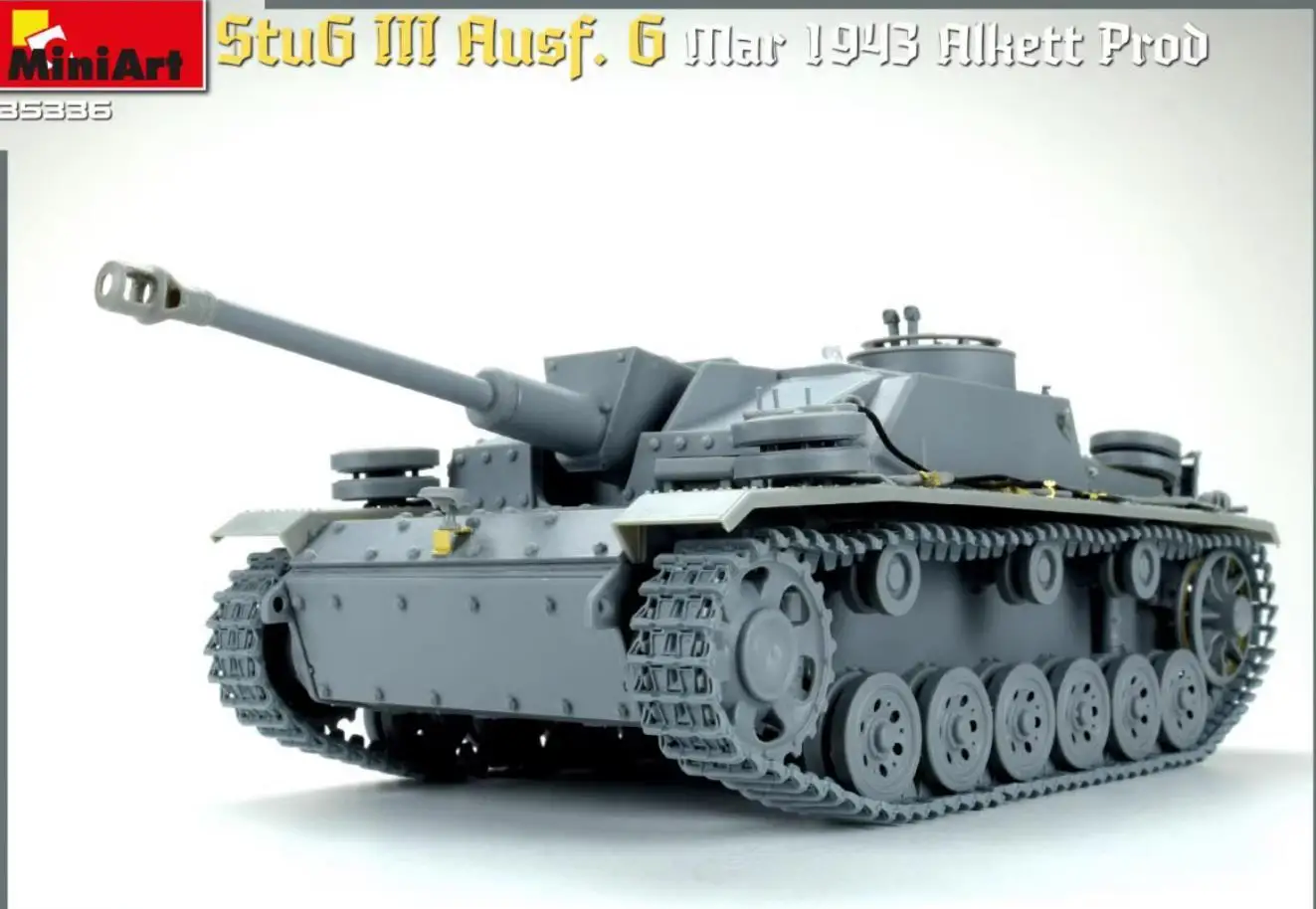 MINIART 35336 1/35 Scale StuG III Ausf. G March 1943 Alkett Prod Model Kit