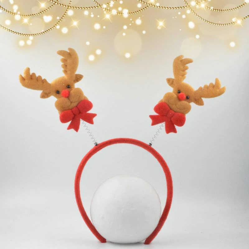 1 шт., женский рождественский олень, милый высокий праздничный костюм для волос, аксессуар для волос, креативное праздничное украшение для волос