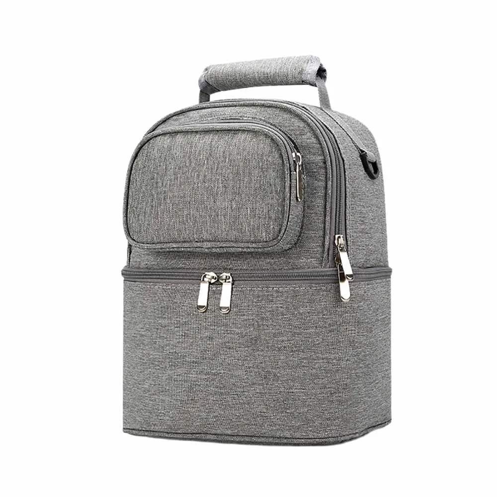 

Large Capacity Maternity Backpack Double Layer Insulation Material Baby Food Backpack Handbag Style Fresh Preservation