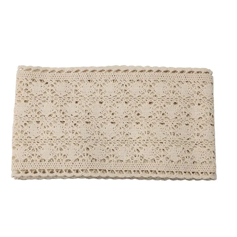 A36T-Table Runner Macrame For Wedding In Boho Style Beige Cream (15 X 200 Cm) Table Runner,Vintage Crochet Rustic , Wedding