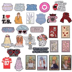 Lyrical Music Lyrics Series Enamel Pins Custom Famous Music Singer Collected Brooch Lapel Badge Jewelry Gifts For Fans Friends