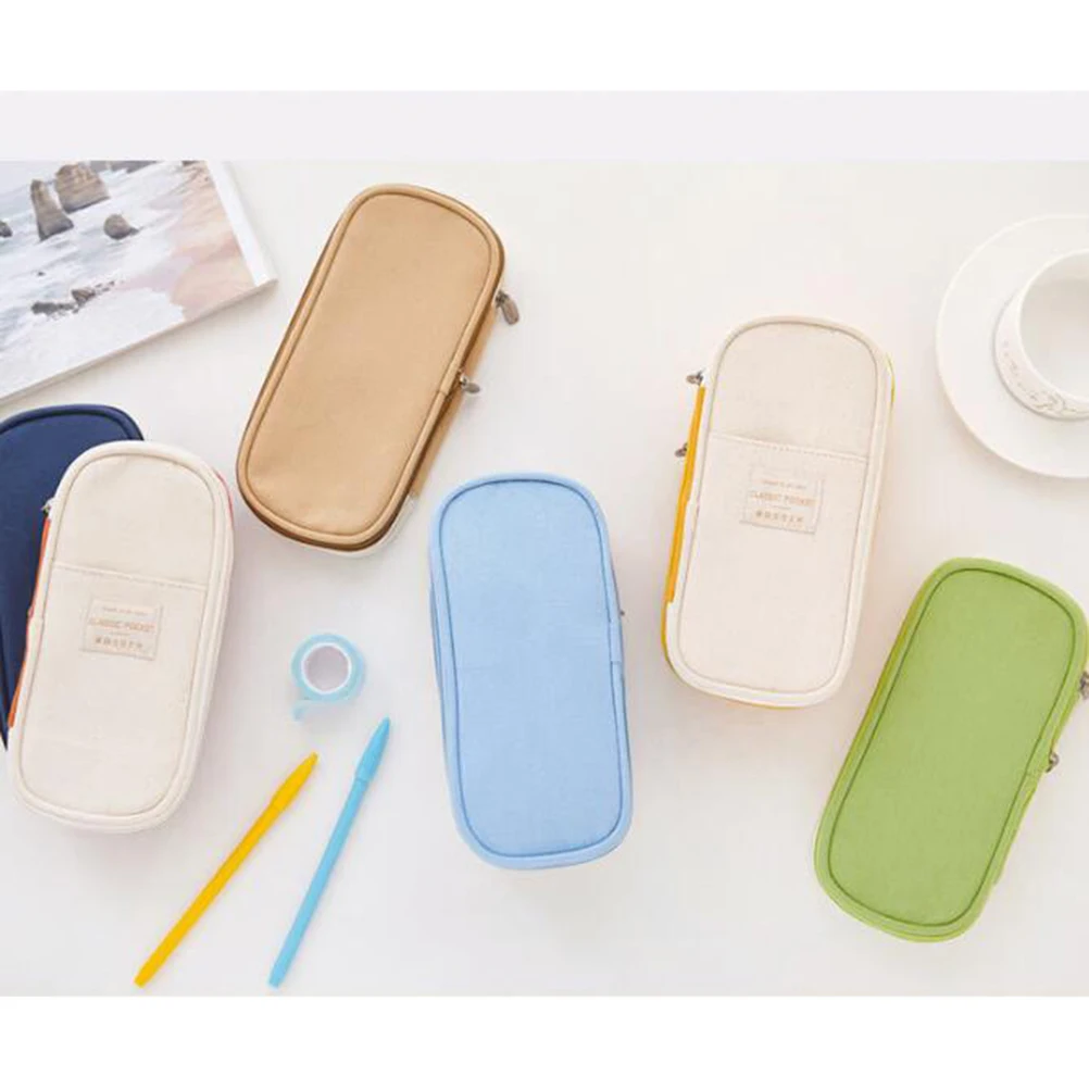 

Large Capacity Bag Big Pencil Case Marker Organizer Pouch Kids Aesthetic Portable
