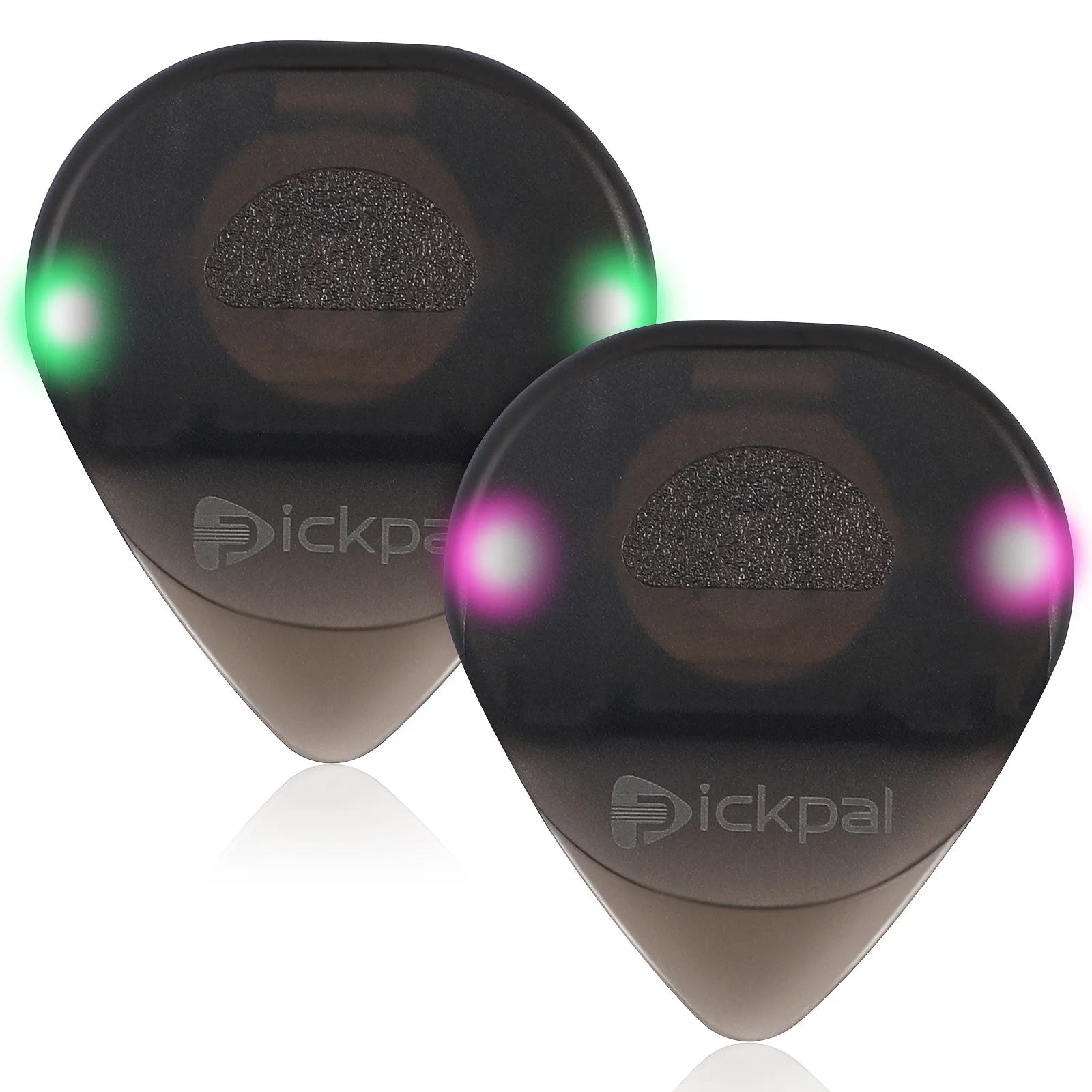 2 uds púas de guitarra iluminadas púas de guitarra Led brillantes púas de ukelele púas de guitarra acústica accesorios de guitarra