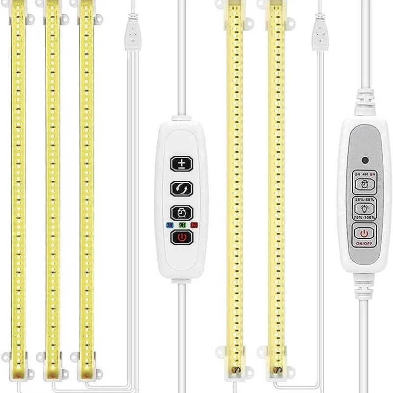 Imagem -04 - Full-spectrum Hard Light Strip Plant Lamp a Drag Oito Led Sincronismo Indoor Nursery Lâmpada de Crescimento Carnuda 40 Centímetros Timing