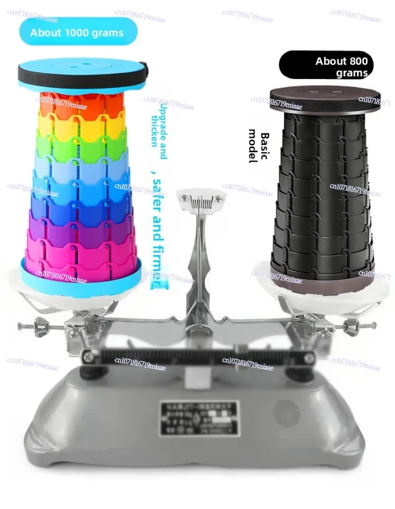 

Internet Celebrity Shrink Folding Stool Adjustable Telescopic Portable Outdoor Travel Fishing Chair Household Plastic Stool