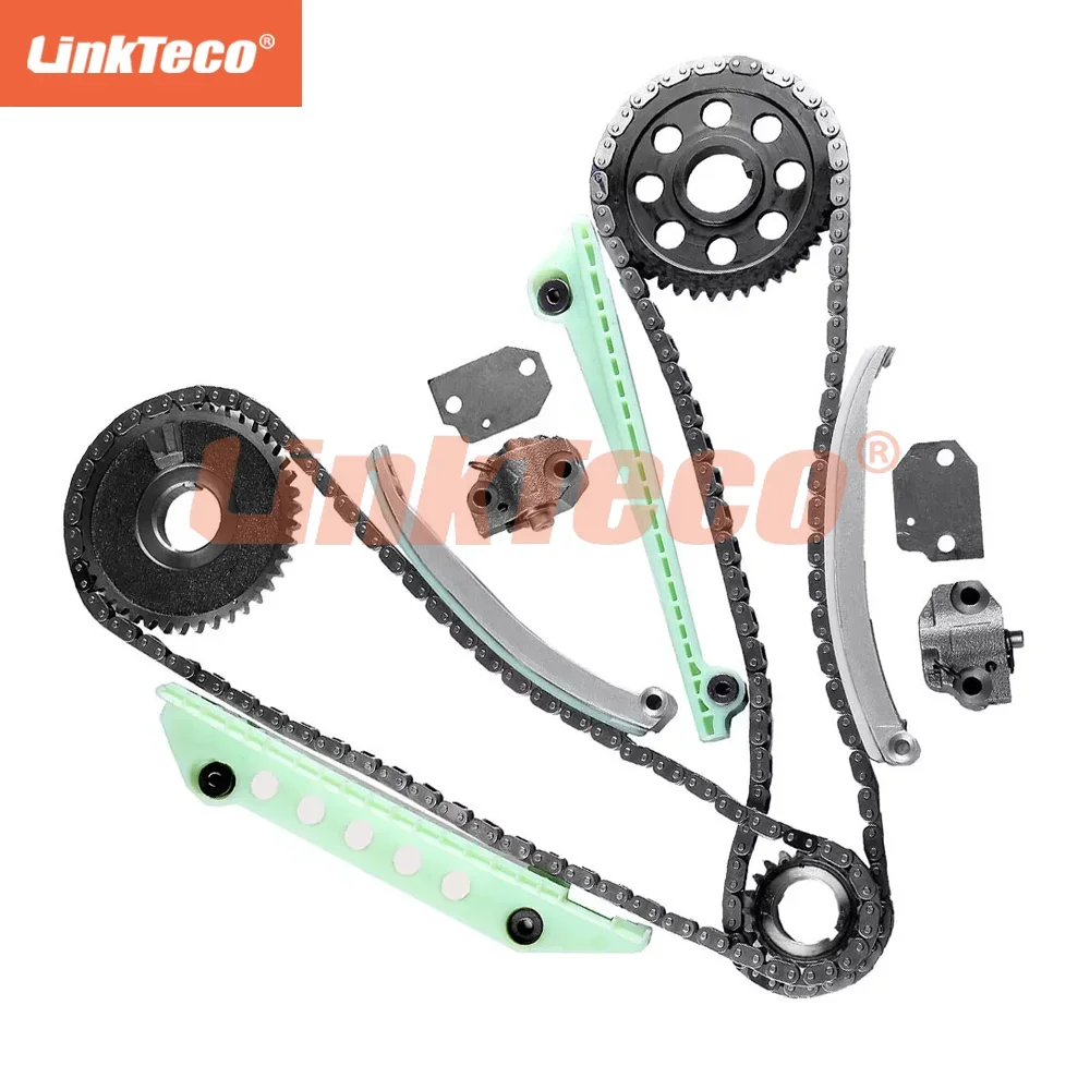 Engine Timing Chain Kit For Ford E-150 Crown Victoria Water Pump Lincoln Town Mercury Grand Marquis Mountaineer 4.6L GAS 97-02