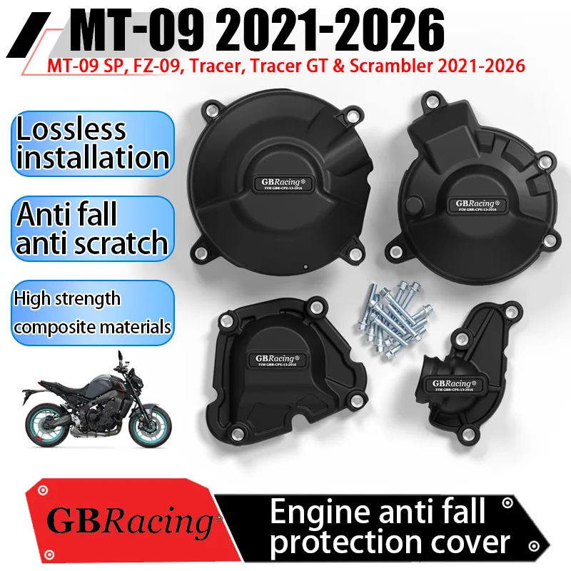 

New Motorcycles Engine Protection Cover For GB Racing For MT-09 2021 2022 2023 2024 2025 2026 FZ-09 XSR900 R9 TRACER 9 GT
