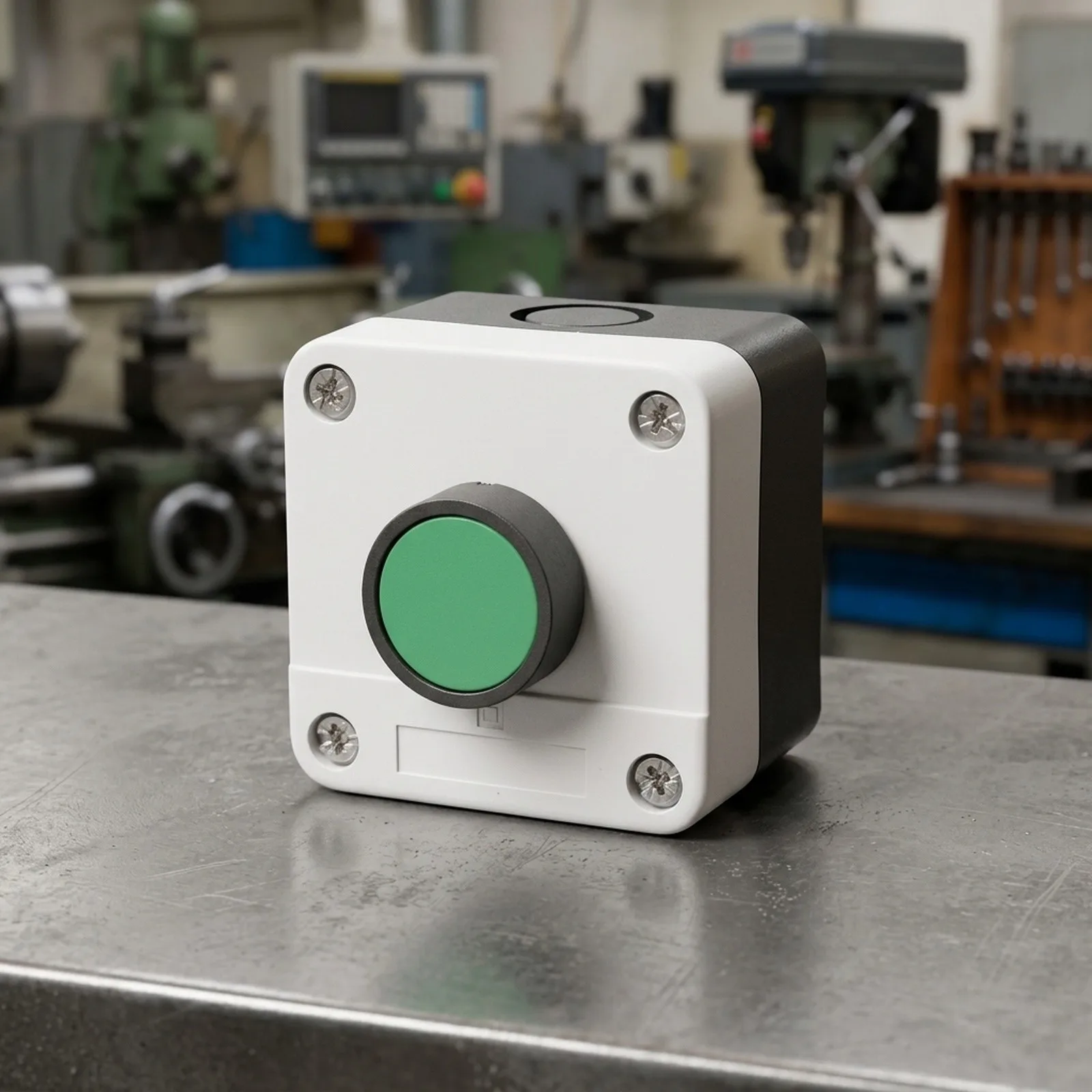 White ABS Push Button Switch Control Box Momentary For Reset Station For CNC Stop And Industrial Equipment 1 2 3 Gang