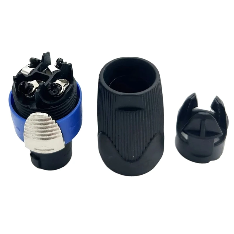 ABSS-30Pcs For Nl4fx Speakon 4-Pole Plug Male Audio Speaker Connector Speaker Power Amplifier Ohm-Head Nl4fx Connector