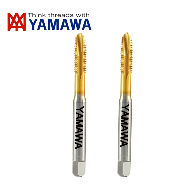 Janpan YAMAWA HSSE TIN Coating Spiral Pointed Tap M1.4 M1.6 M1.7 M2 M2.5 M3 M4 M5 M6 M7 M8 M9 Machine Screw Fine Thread Taps