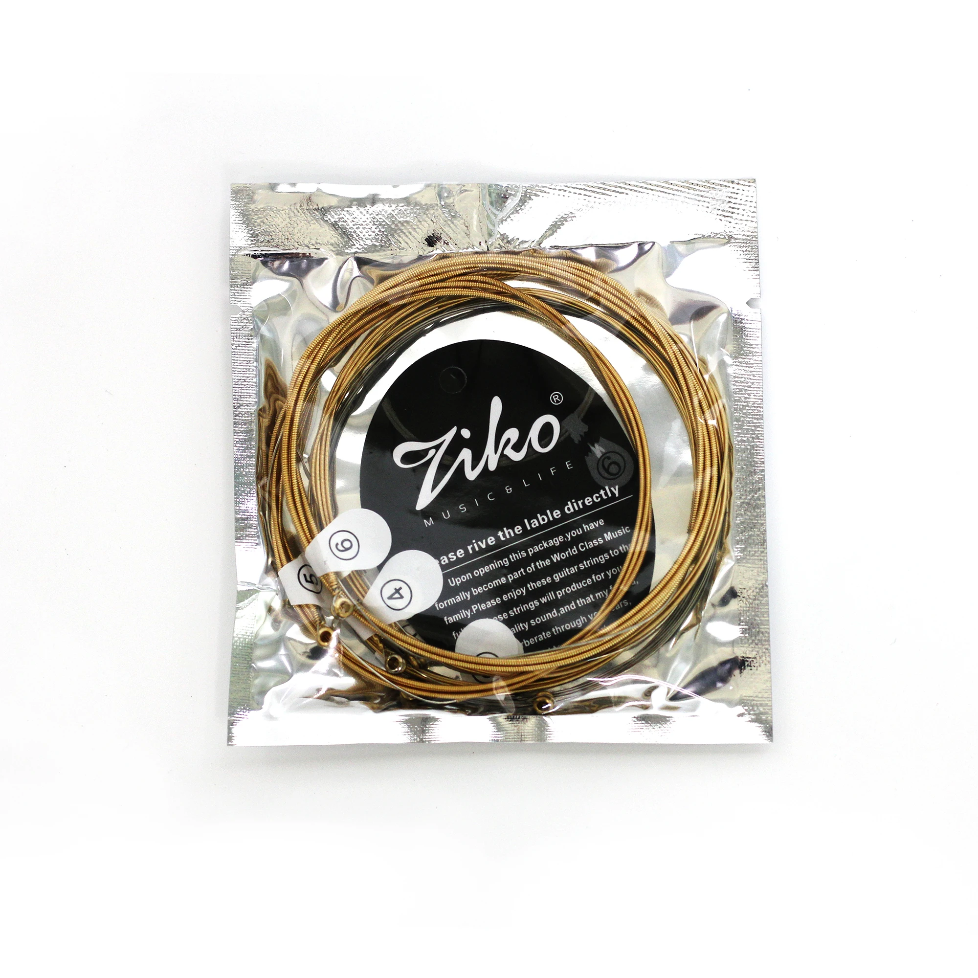 ZIKO Acoustic Guitar Strings High Quality Stainless Steel Wire String Copper Alloy Wound Strings Guitar Accessories