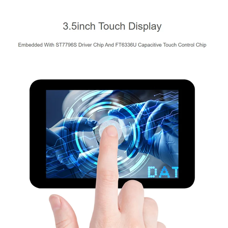 

ESP32 3.5 -Inch LCD Capacitance Touch Display ST7796 Is Suitable For Arduino/Rasburbal Pi/PICO