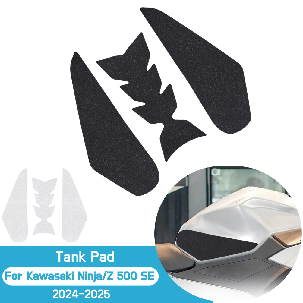 

For Kawasaki Ninja 500 SE 2024 2025 Z500 Ninja500 Side Tank Pad Oil Gas Fuel Protector Cover PVC Sticker Decal Motor Accessories