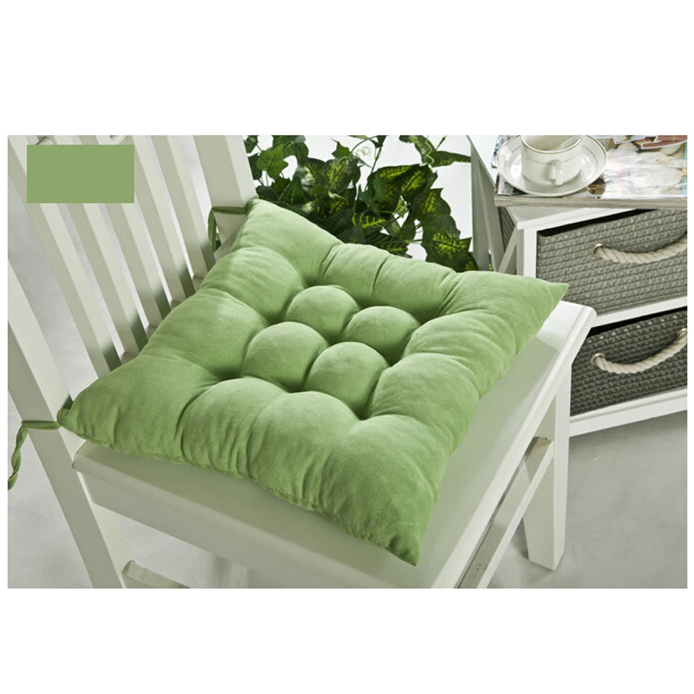 

Square Soft Slip Comfortable Seat Chair Cushion Pad Sofa Room Bedroom Light Green