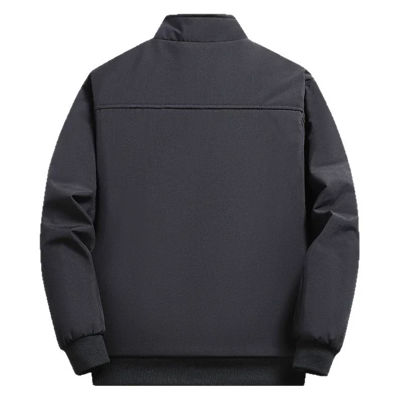 2025 hiver hommes vestes manteaux décontracté coupe-vent épais chaud veste hommes polaire col montant fermeture éclair vêtements d'extérieur manteau livraison directe