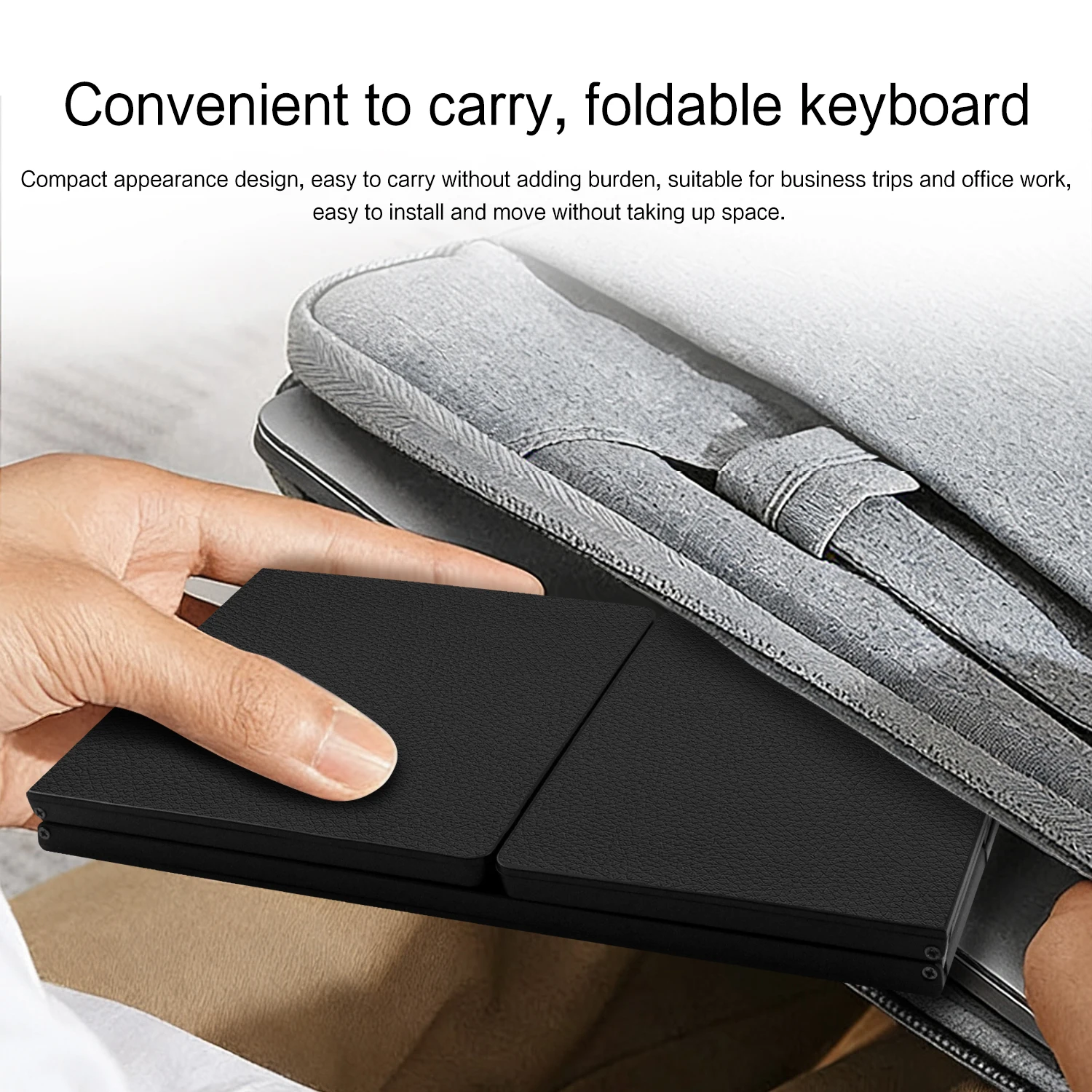 LFOIQN Wireless Bluetooth Mini Keyboard with TouchPad For iPad Air Pro 11 Samsung Xiaomi Redmi Pad Tablet Phone Folding Keyboard view 5