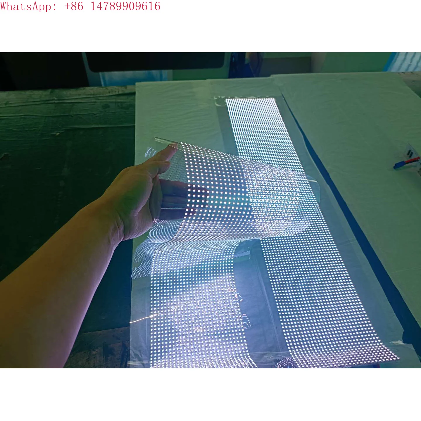 

2025 New Transparent Digital LED Display Glass Window 1500 CD Chip Screen P6 Model GPXP Commercial Use COB Film Screen