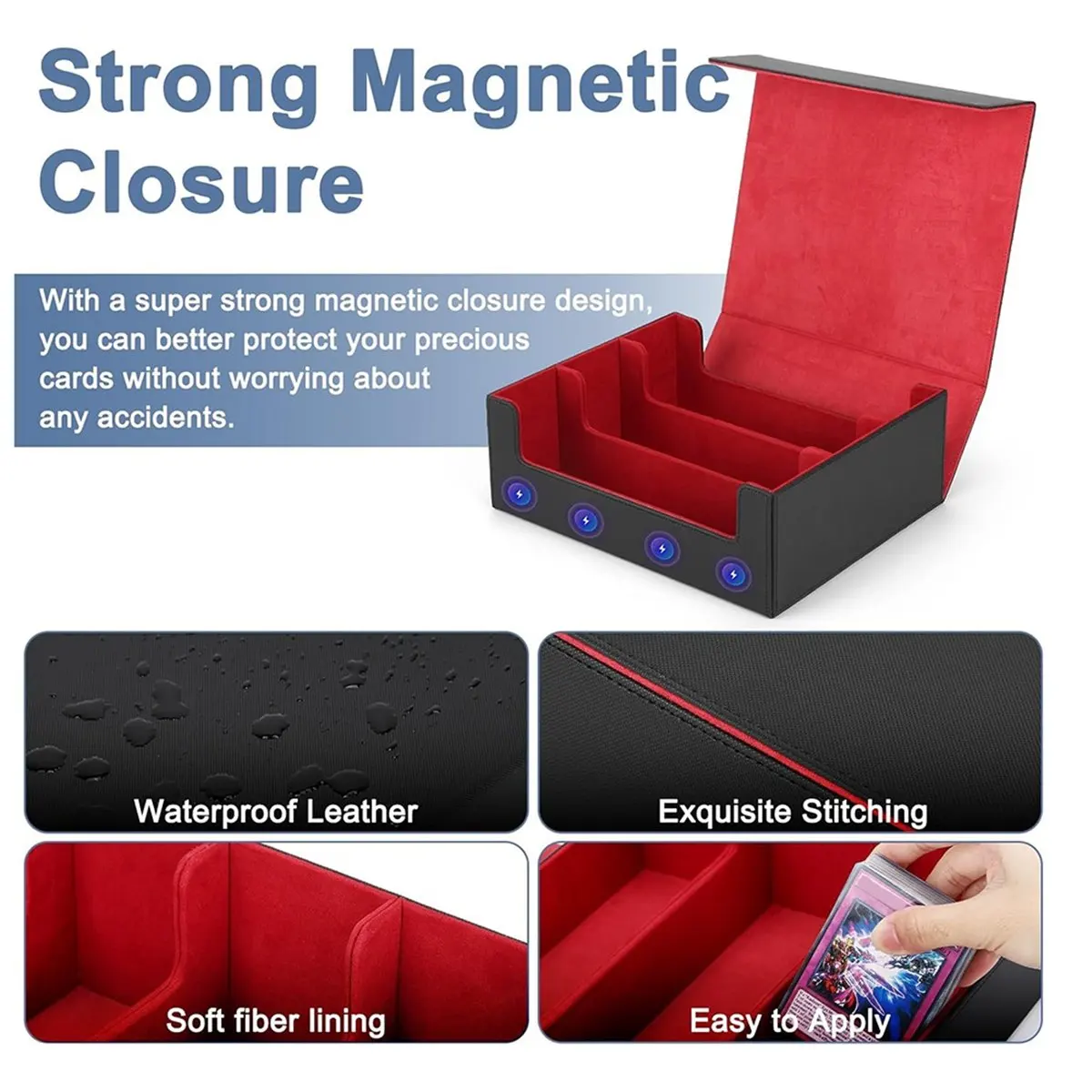 nouvelle-arrivee-Etui-pour-cartes-a-collectionner-1800-boite-de-rangement-pour-cartes-boite-de-rangement-a-fermeture-magnetique-boite-pour-cartes-de-jeu-noir-rouge