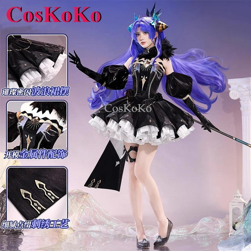 CosKoKo Ere/Ereshkigal Cosplay Fate/Grand Order Costume V2.0 Universe Space Gorgeous Dress Halloween Party Role Play Clothing