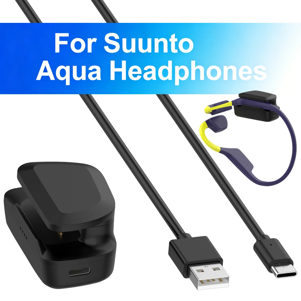 

Charging Case for SUUNTO Aqua Bone Conduction Headphones 650mAh Portable Earphone Charging Case with Type-C Cable