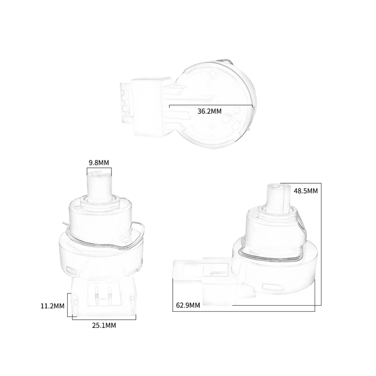 #15A Automotive Parts & Accessories,Motorcycle Ignition Switch for Piaggio Fly 50 2T 4T Fly 100,ABS