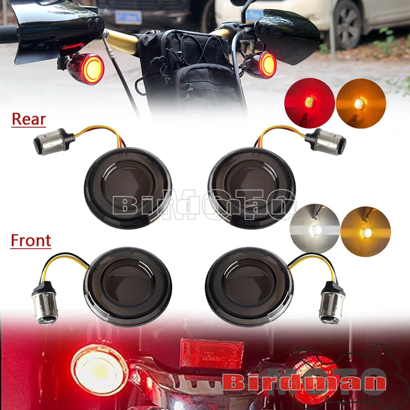 

Motorcycle Turn Signal Conversions LED Panel Lamp 1156 1157 Bullet Style For Harley Touring Street Glide Road King Sportster