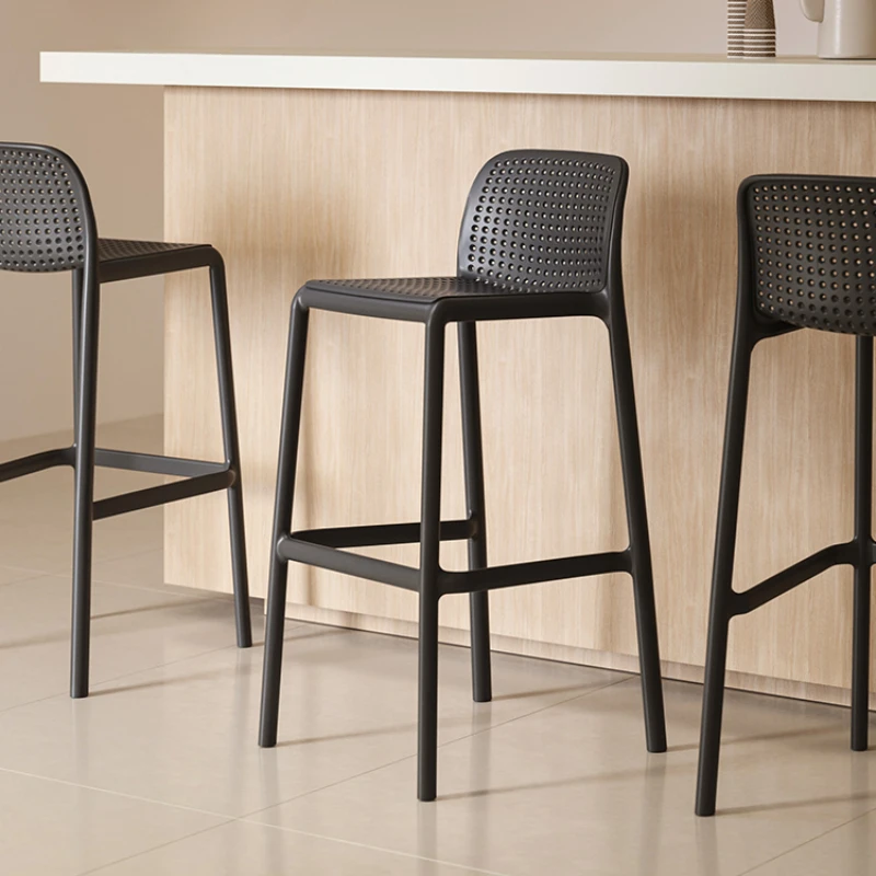 

Plastic Chair Kitchen Counter Stools nordic Modern Bar Comfortable Design Design Furniture Cafe Luxury taburete alto Chairs High