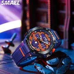 SMAEL for Leisure Sports Versatile Dual Display Electronic Watch 8069 Astro Alloy Multi functional Student Watch