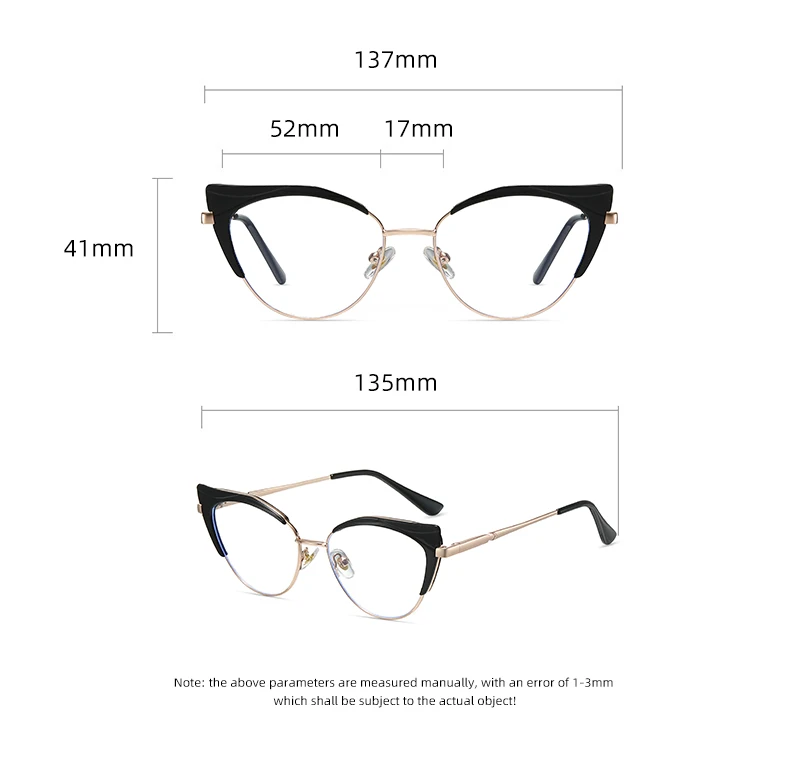 JMISUS New Arrivals Woman Cateye Prescription Glasses High-quality Metal Square Optical Eyeglasses