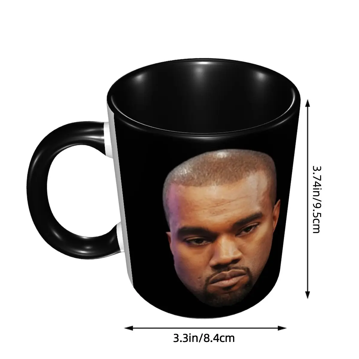 Funny Kanye West Meme Coffee Mugs DIY Custom Rapper Music Producer Ceramic Milk Tea Mug