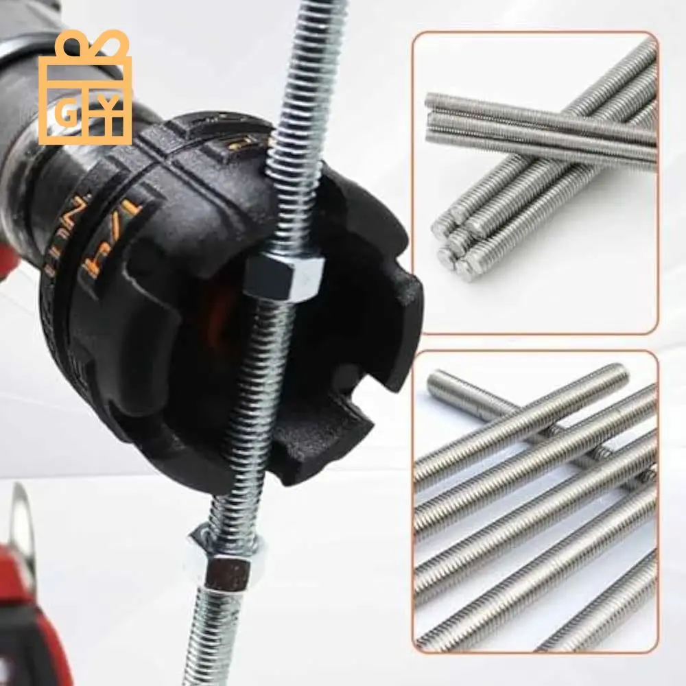 Accesorio de taladro con cremallera para tuercas, extracción rápida de tuercas y pernos, herramienta extractora de pernos, estantes de conductos, accesorio de llaves de tubo