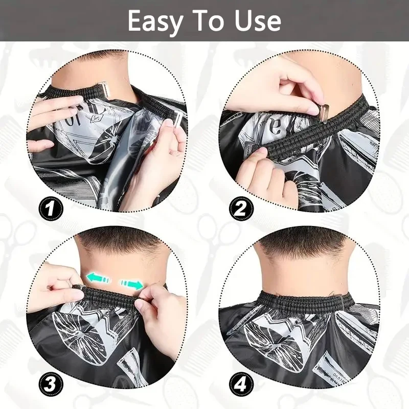 Professional Hair Cutting Apron Salon Barber Cape Hair Cutting Waterproof Cloth Hair Cutting Apron Barber Accessories view 5