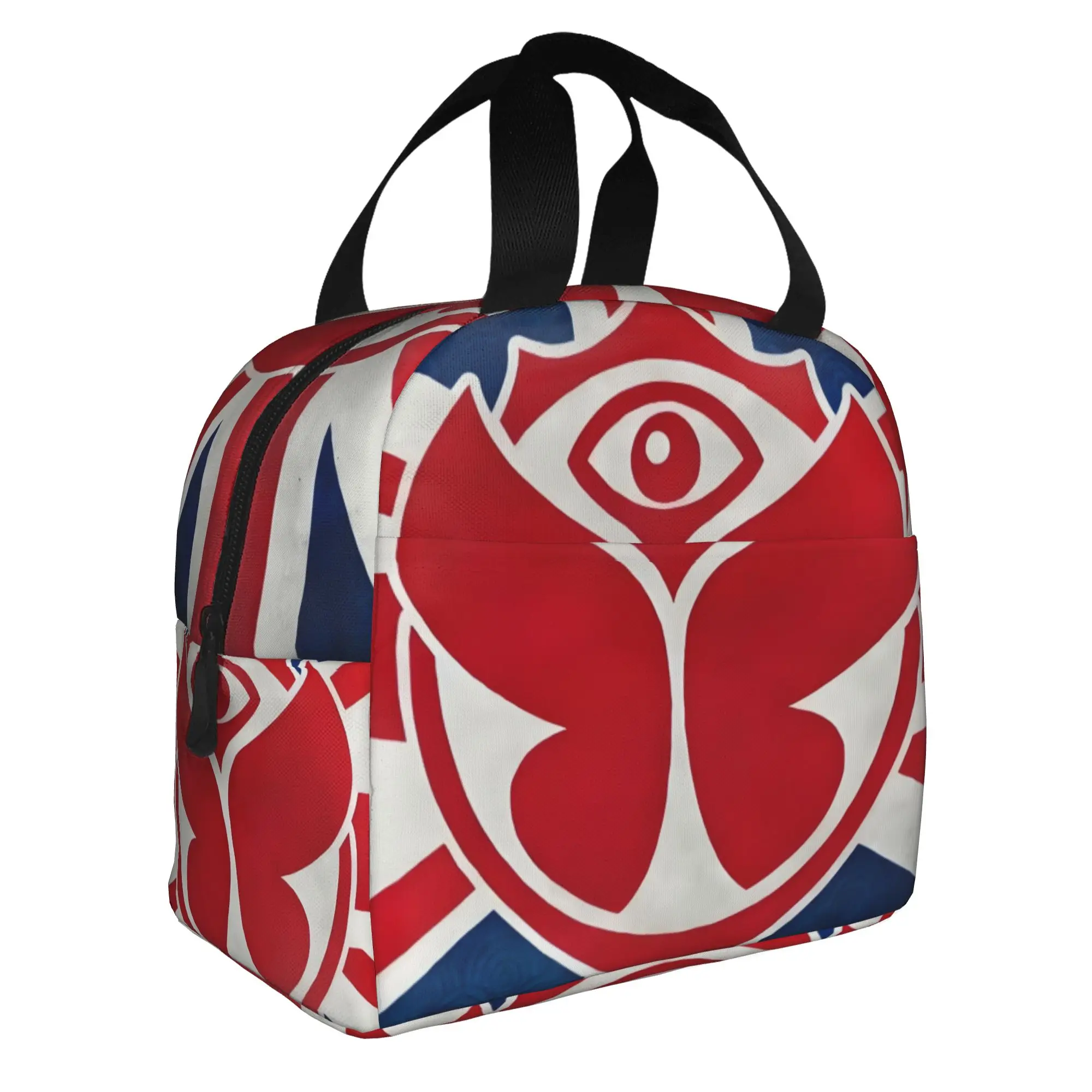 Tomorrowland Country Flag  Lunch Bag Women Belgian Electronic Dance Music Festival Warm Cooler Insulated Lunch Box for School