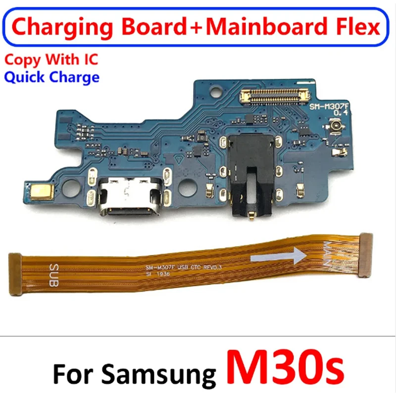 NEW Tested USB Charging Port Main Board Motherboard Connector Flex Cable Parts For Samsung M10 M20 M30 M30S M21 M21S M31 M62