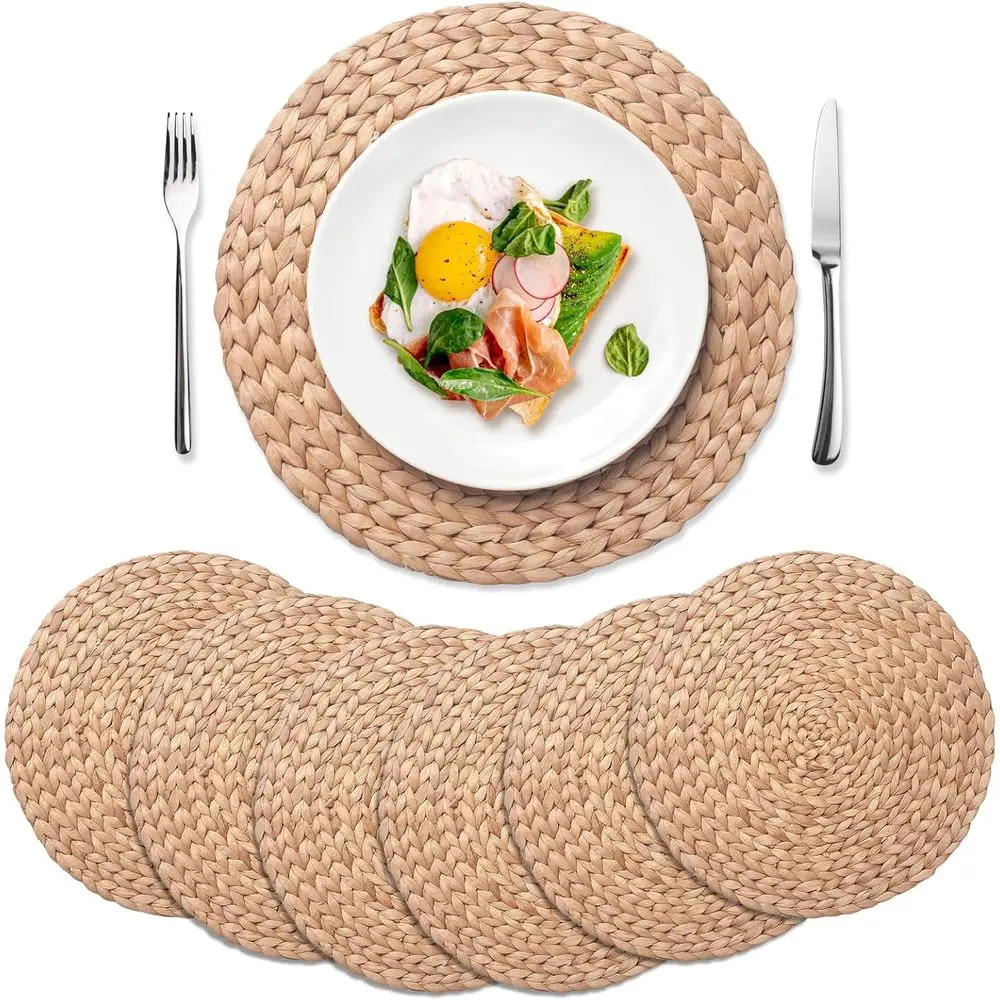 

Набор из 6 круглых плетеных подставок под тарелки, диаметр 15 дюймов