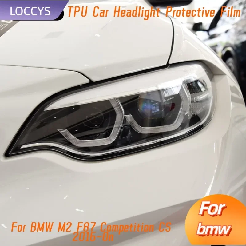 

Car Headlight Tint Black Protective Film Taillight Transparent TPU Sticker Accessories For BMW M2 F87 Competition CS 2016-On