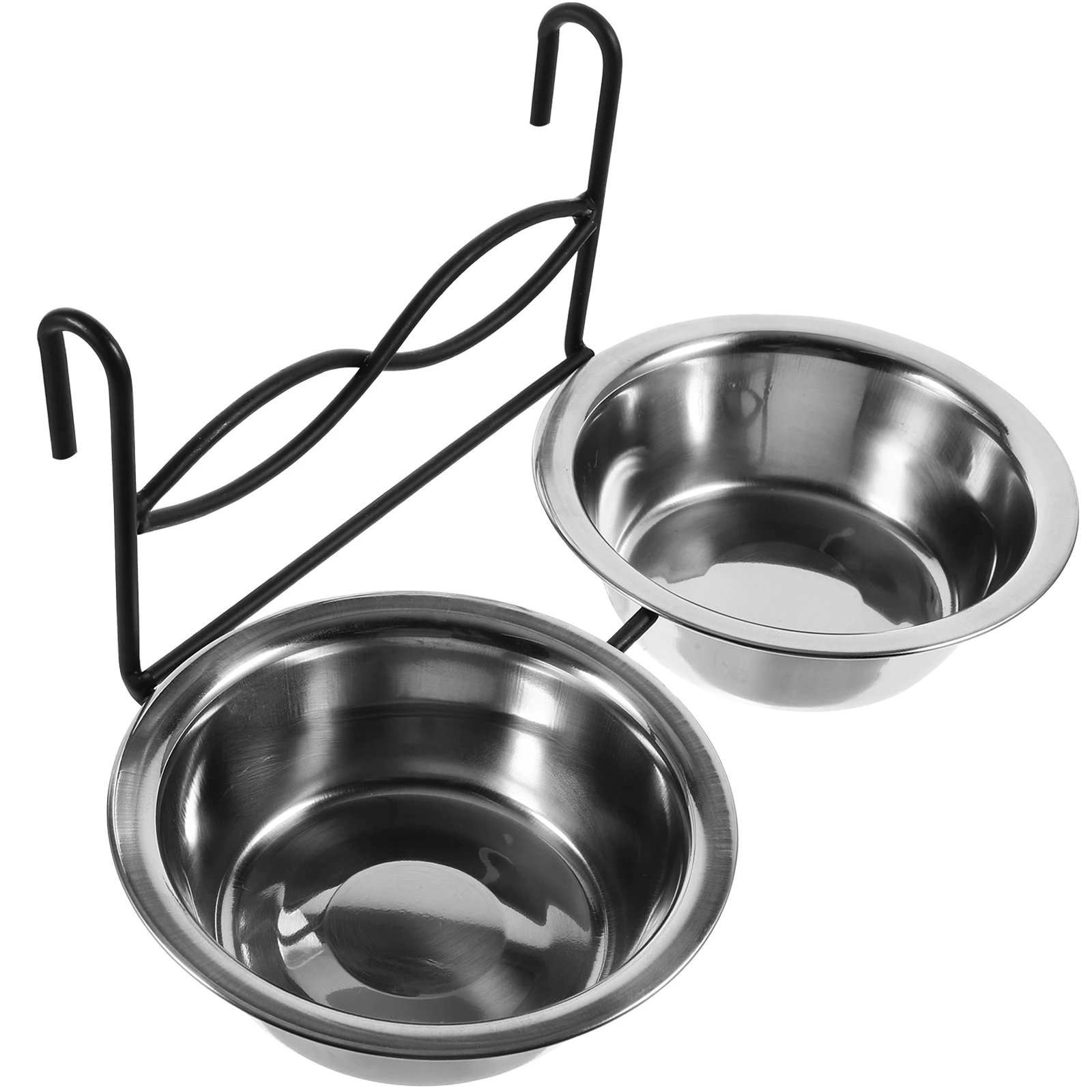 

Stainless Steel Bird Bowl Feeder Large Capacity Easy Hanging Design Parrot Pet Supplies Food Cup Water Holder Cage Feeder Bird