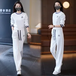 Casual Suit Women's  Clothing 2024 New Fashion Foreign Sportswear Spring and Autumn  Running Clothing Two-piece Trendy