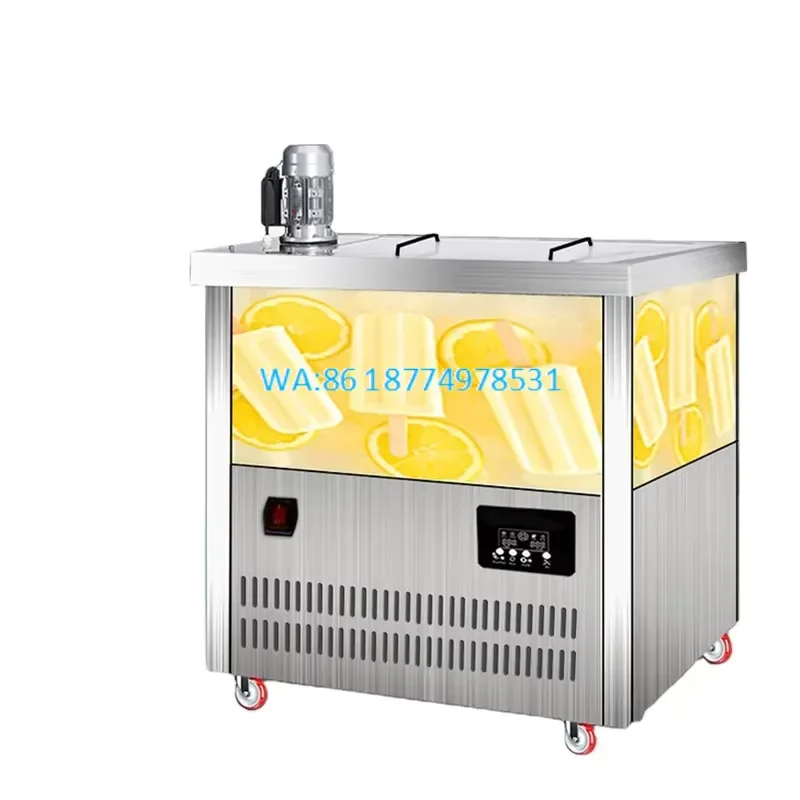 Wmwmnu 80 Molds Commercial Automatic Stick Ice Lolly Pop Cream Bar Gola Lollipop Candy Freezer Popsicle Making Maker