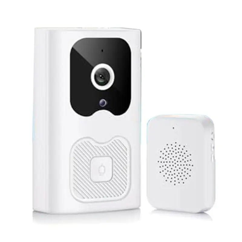 

ABHZ-Интеллектуальный Wi-Fi видеодомофон с ночным видением, низким энергопотреблением, VGA-видео, удаленным управлением через приложение, функцией интеркома и push-уведомлений на мобильный телефон для дома