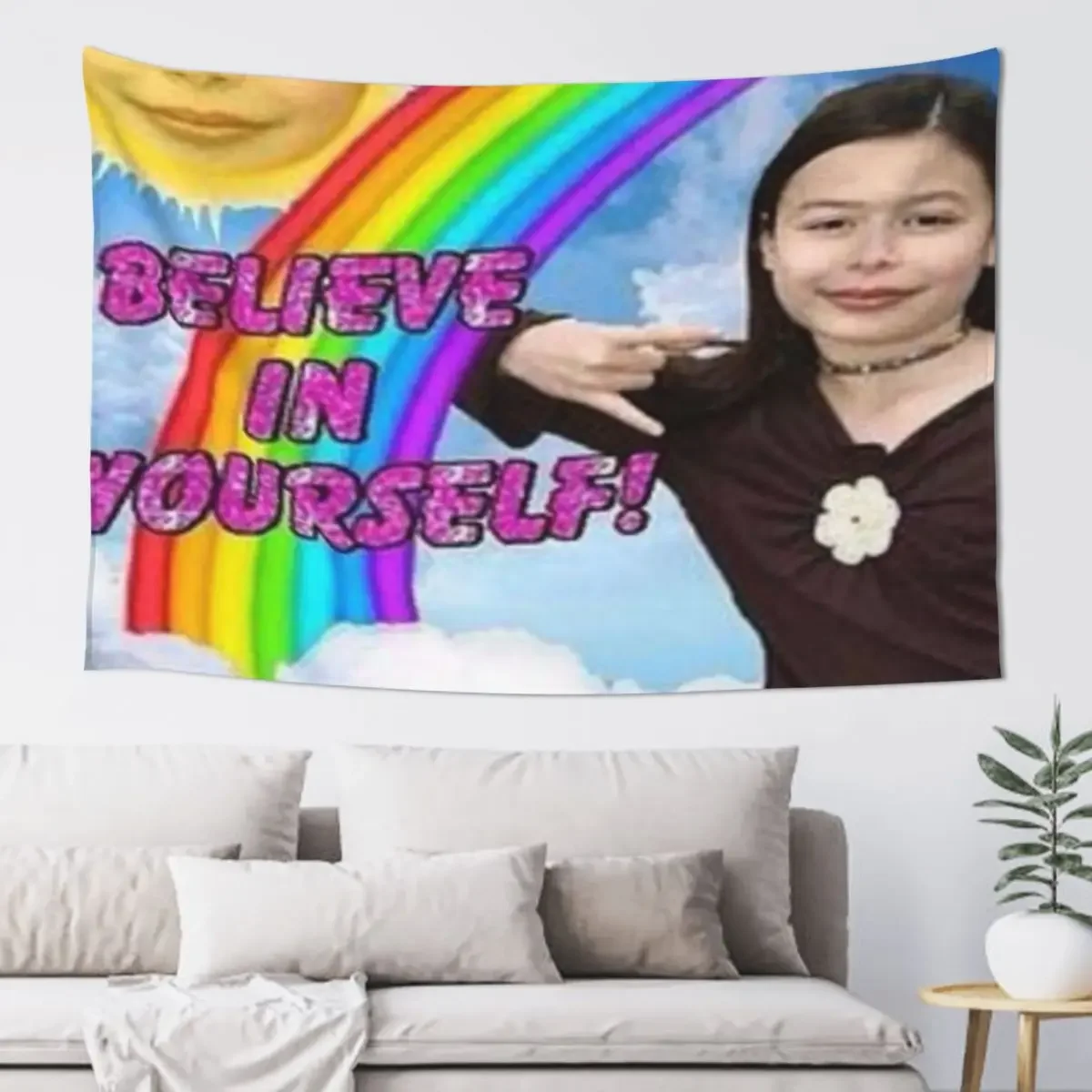 ICarly Believe in yourself design Tapestry Room Decor Christmas Decoration Decoration Pictures Room Wall Tapestry