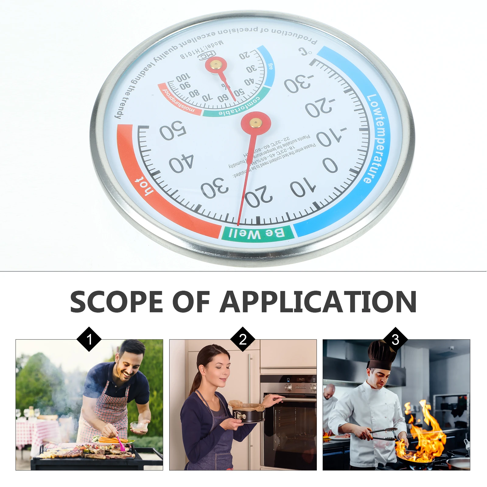 

Digital Thermometer Hygrometer -30 To 50°C Refrigerator Humidity Temperature Meter Freezer Humidity Temperature Meter