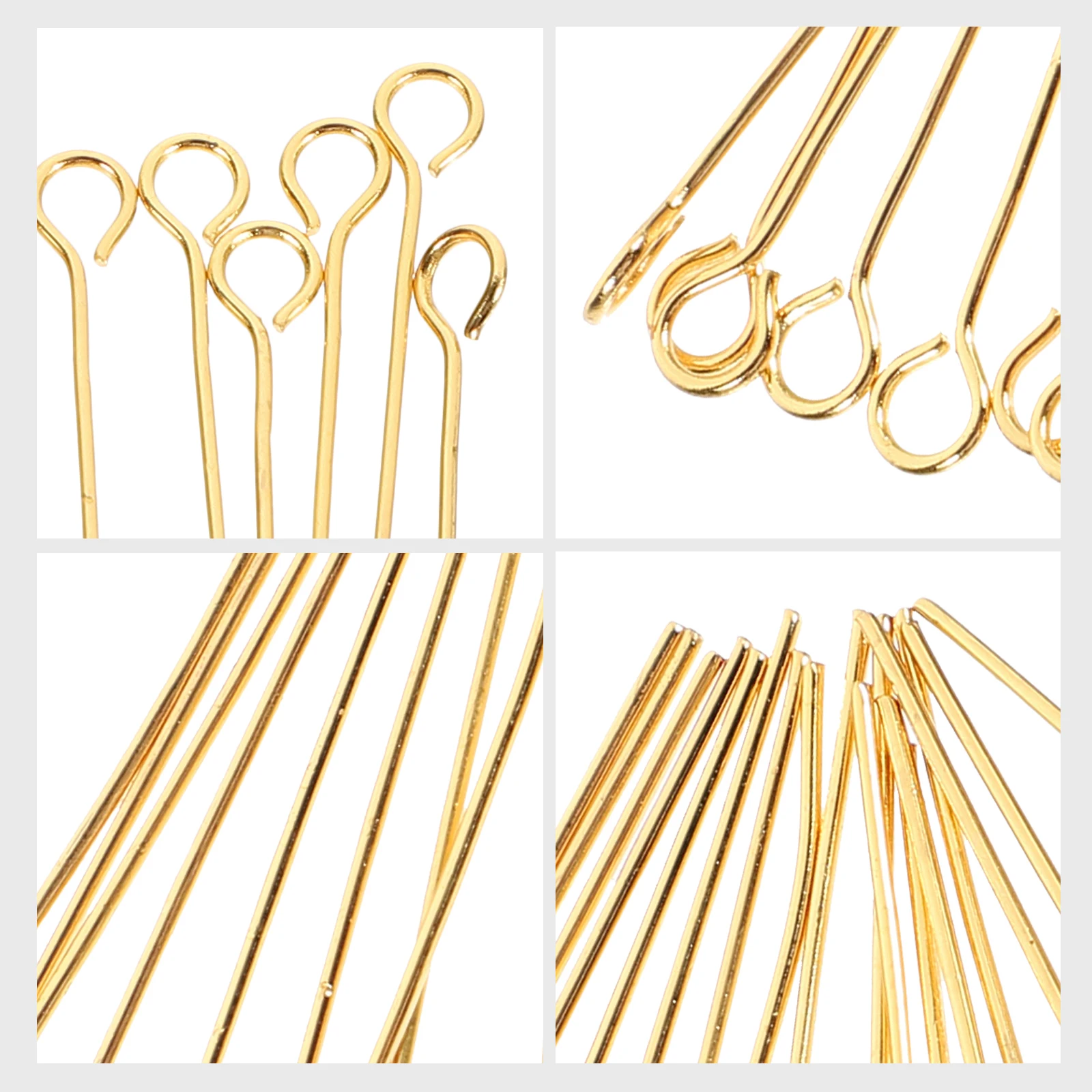 

100pcs T-Needle Earrings Stainless Steel Open Eye Pins Headpins for Beads Jewelry Making DIY Projects Accessories
