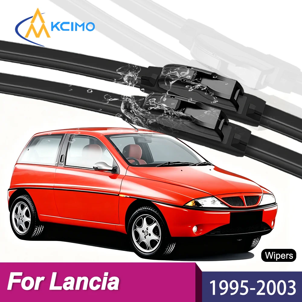 Upgrade Your Wiper System 2PCS Premium All-Season Rubber Blades For Lancia Ypsilon 840 1995-2003 Long-Lasting Clear Vision