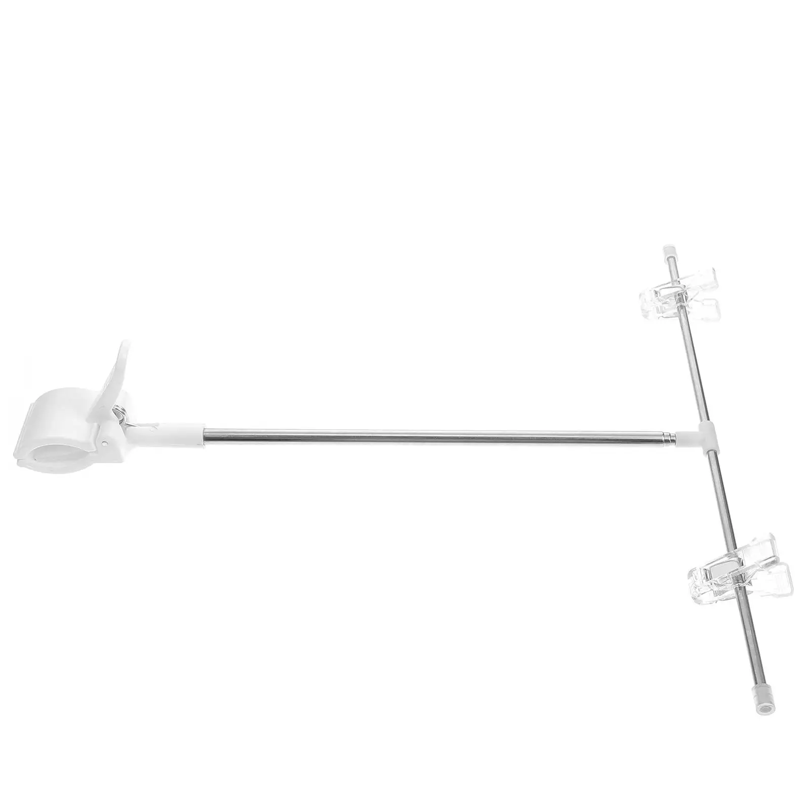 

T shaped Poster Holder Stainless Steel Display Rack Height Adjustable for Retail Store Multiple Shops Advertising Sign St