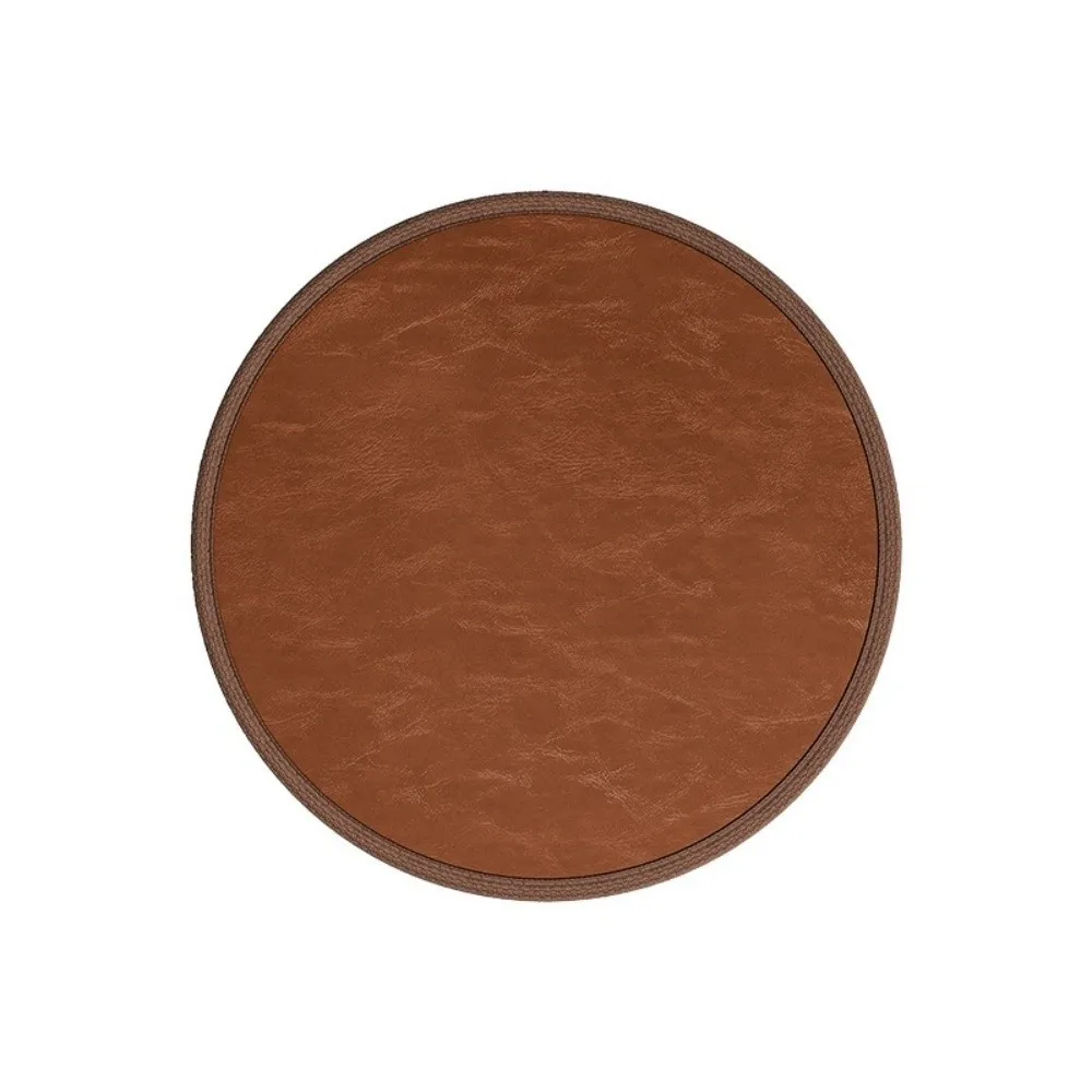 Zafu Dickes Lederkissen Weiches Rutschfestes Rundes Sitzkissen Wasserdicht 35/40cm Esszimmerstuhlauflage Balkon – Detail 6